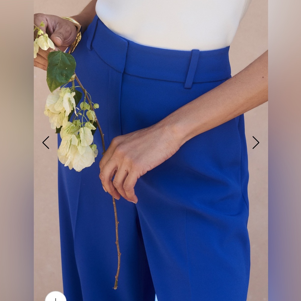 The Fold Virgin Wool Elegant Blue Women's Pants SiZe 6
